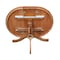 International Concepts Round 36 in Round Top Pedestal Table with 12 in Leaf, 29.3 in H, Distressed Oak, 36 in W, 48 in L K42-36RXT - alternate 6